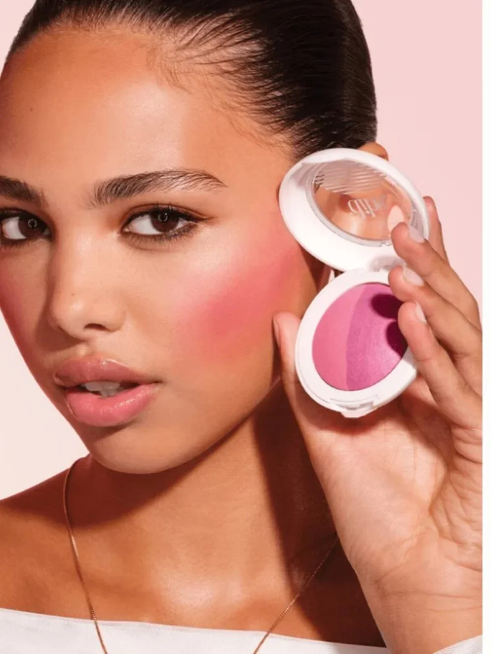 dibs. 3-in-1 Blush, Highlighter + Topper Duet Baked Blush